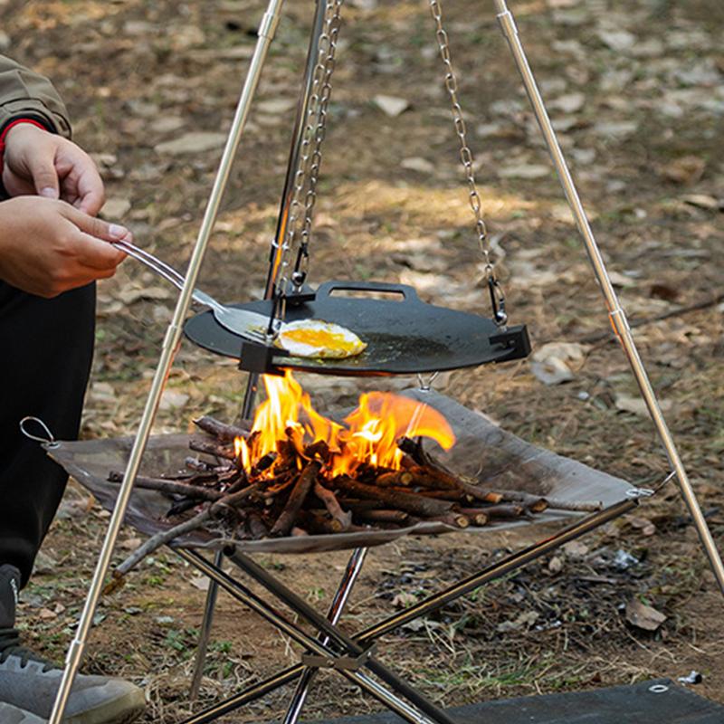 Camping Cooking One Pot - Outdoor Campfire Tripod Portable Camping Picnic