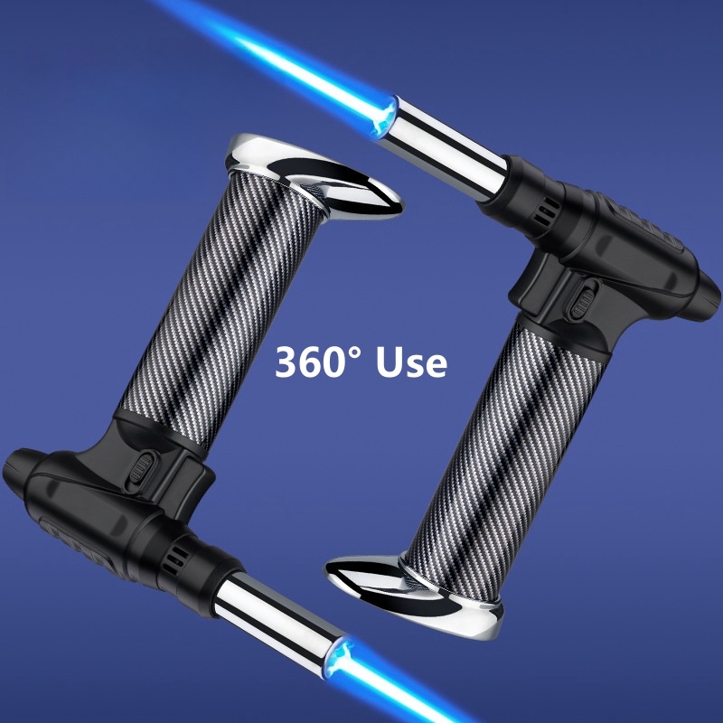 Camping Cooking Flame - 360° Ignition Butane Gas Lighter Integrated