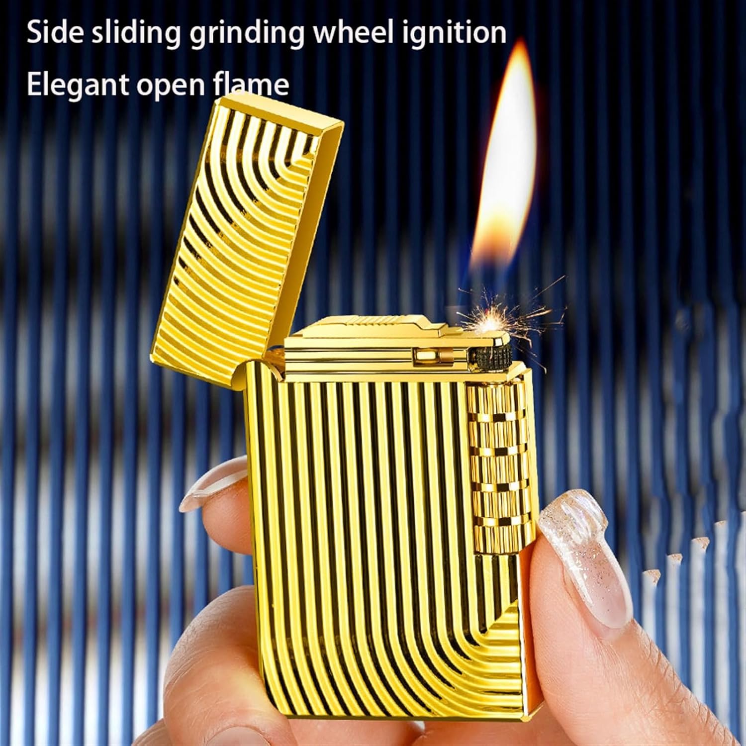 Camping Cooking Flame - Butane-free, Square Lighter, Direct-flame Type, Adjustable