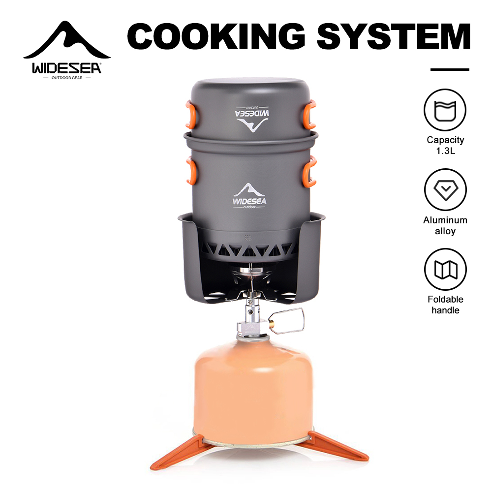 Camping Cooking One Pot - Widesea Portable Camping Stove Set Aluminum