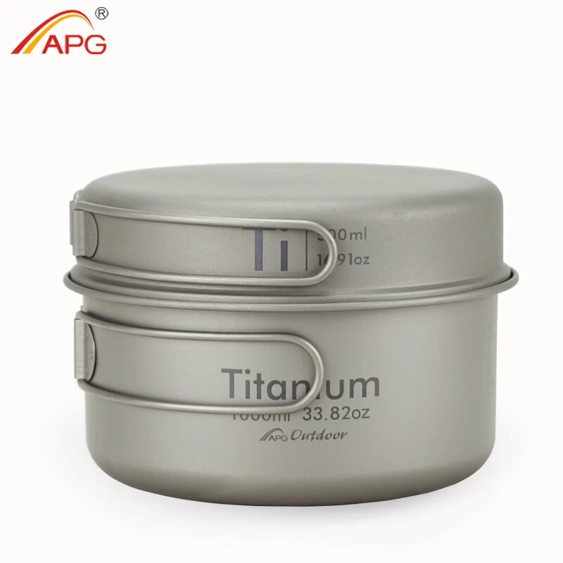 Camping Cooking Survival - APG Ultralight Titanium Pan Outdoor Camping