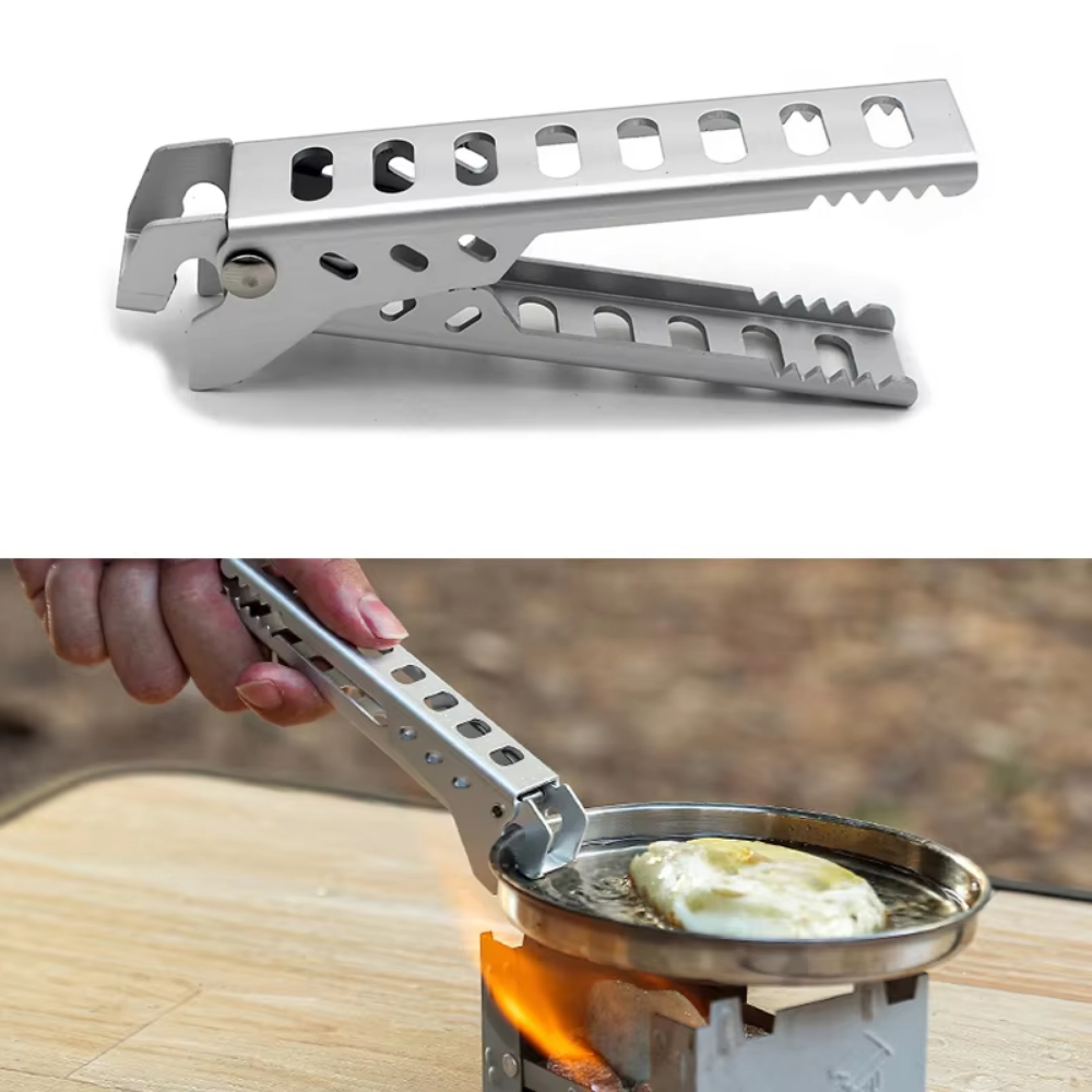 Camping Cooking Tray - Outdoor Aluminium Anti-hot Alloy Clip Bowl