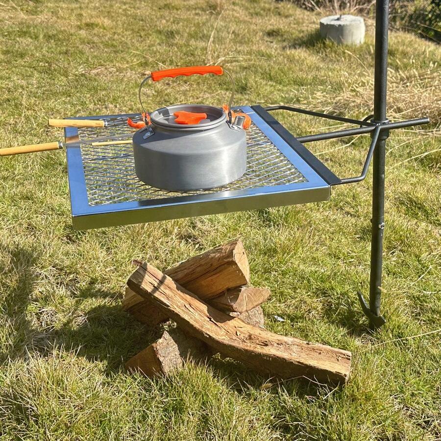 Camping Cooking Fire - 360 ° Adjustable Rotating Campfire Grill,