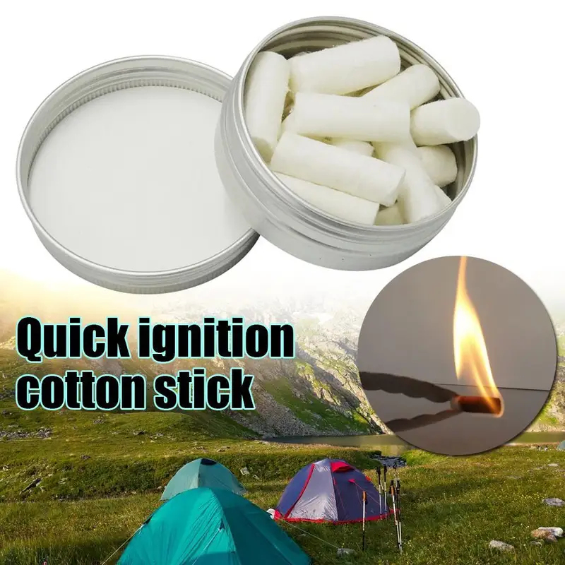Camping Cooking Fire - 12pcs Outdoor Camping Paraffin Wax Survival