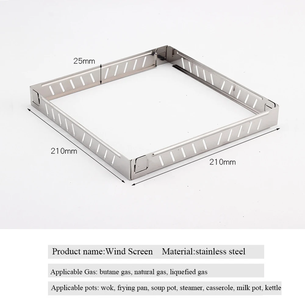 Outdoor Gas Stove Wind Screen  - Camping Cooking No Gas 评论和价格