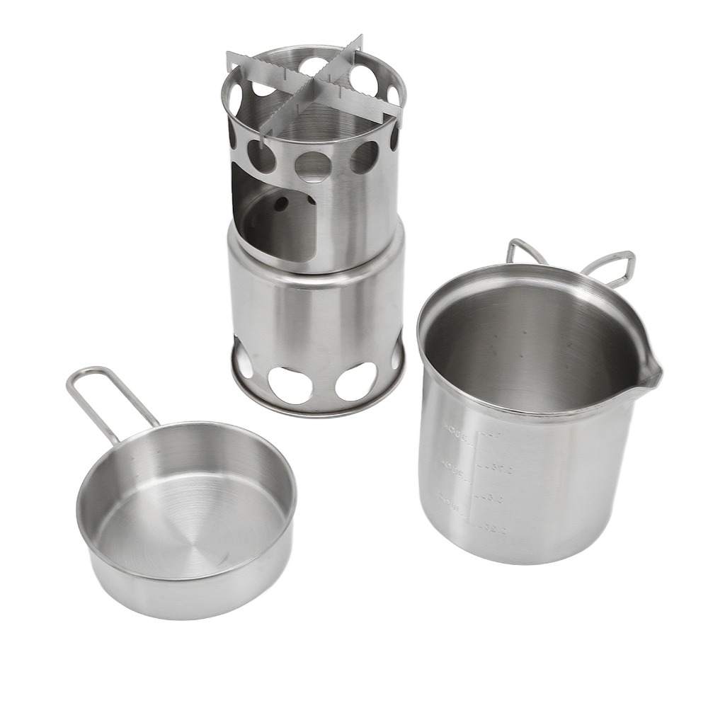 Stainless Steel Camping Cookwa - Camping Cooking Mesh 评论和价格