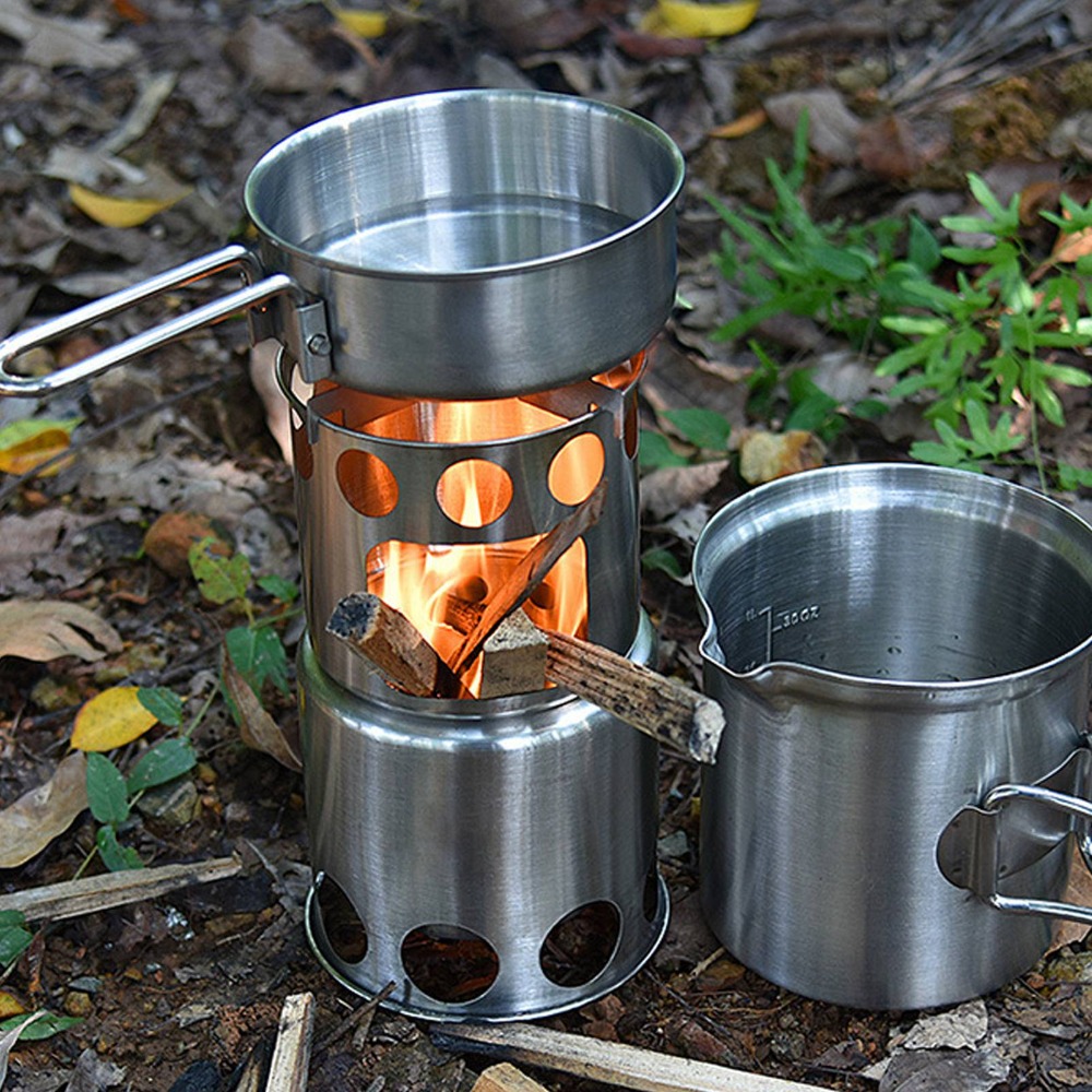 Stainless Steel Camping Cookwa - Camping Cooking Mesh 评论和价格