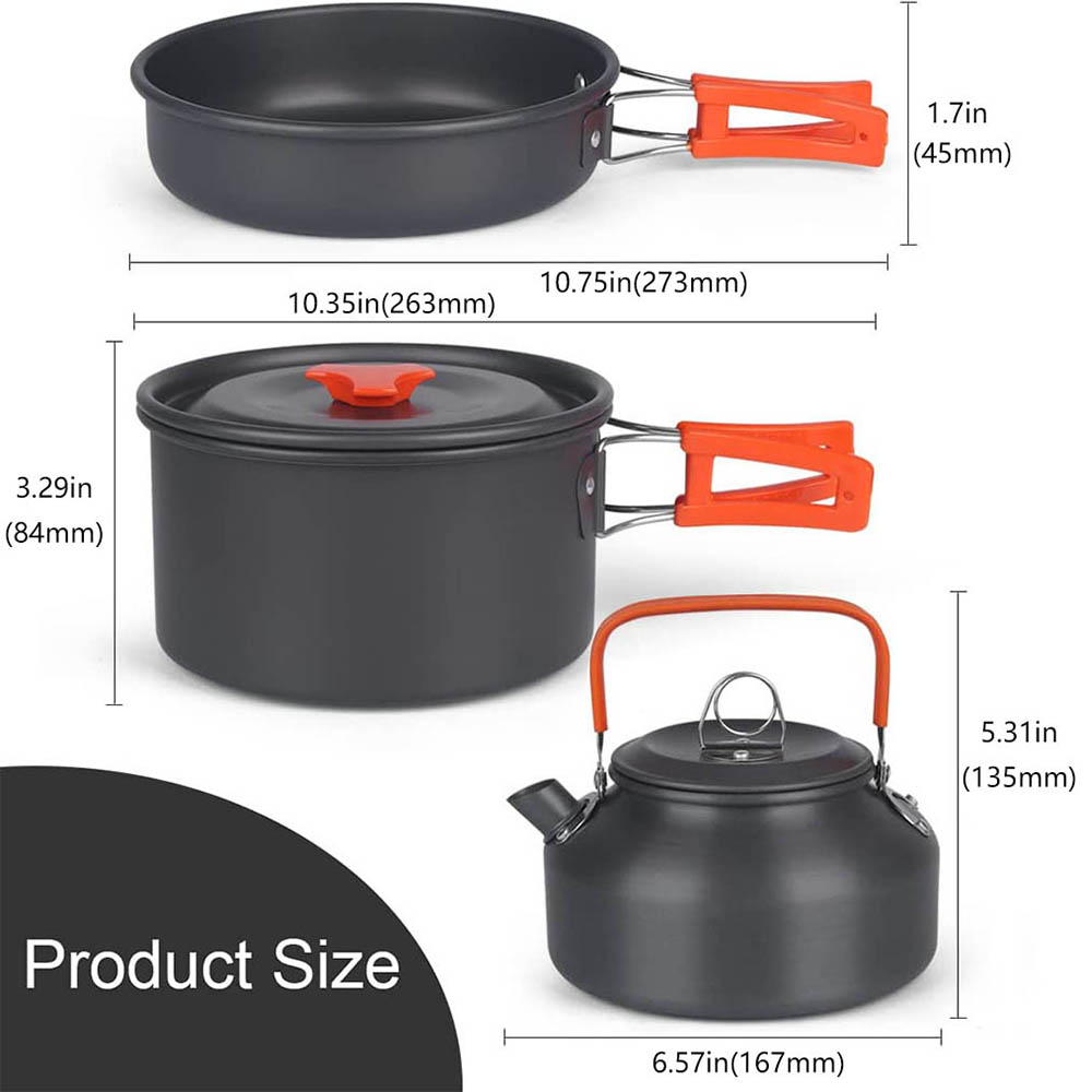 Aluminum Outdoor Camping Cookw - Camping Cooking Equipment Bag 评论和价格
