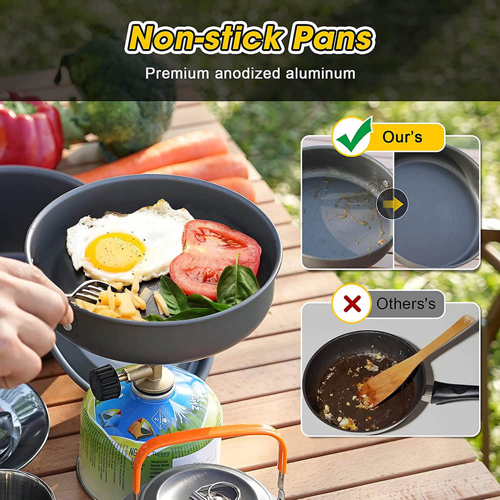 Aluminum Outdoor Camping Cookw - Camping Cooking Equipment Bag 评论和价格