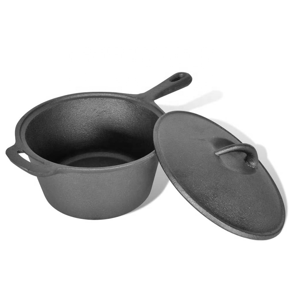 Pre-Seasoned BBQ Heavy Duty Ou - Camping Cooking Dutch Oven 评论和价格
