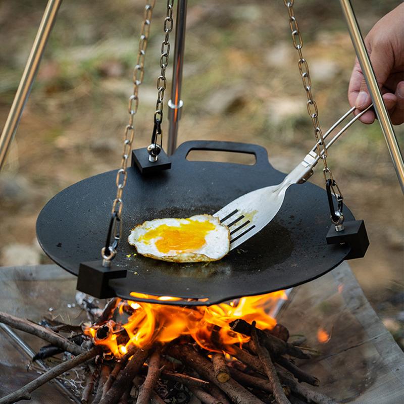 Outdoor Campfire Tripod Portab - Camping Cooking One Pot 评论和价格
