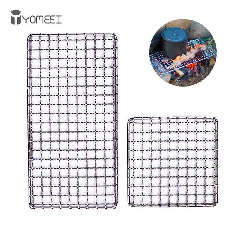 YOMEEI 2Pcs Stainless Steel BB - Camping Cooking Mesh 评论和价格