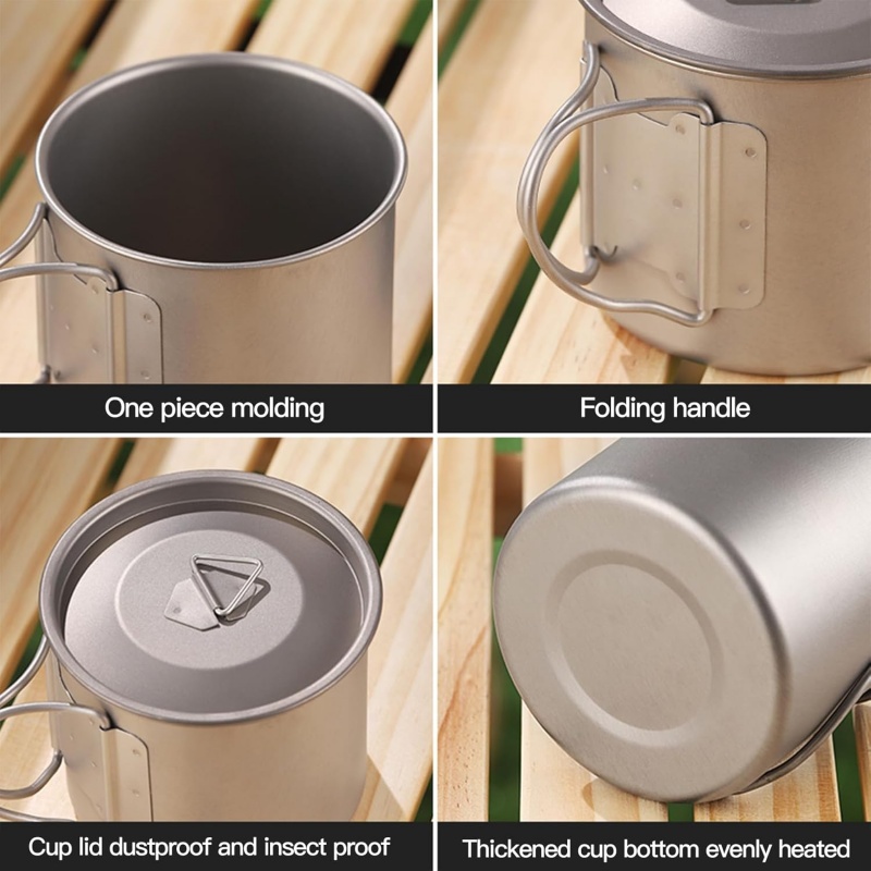 Titanium Camping Mug with Fold - Camping Cooking Mesh 评论和价格