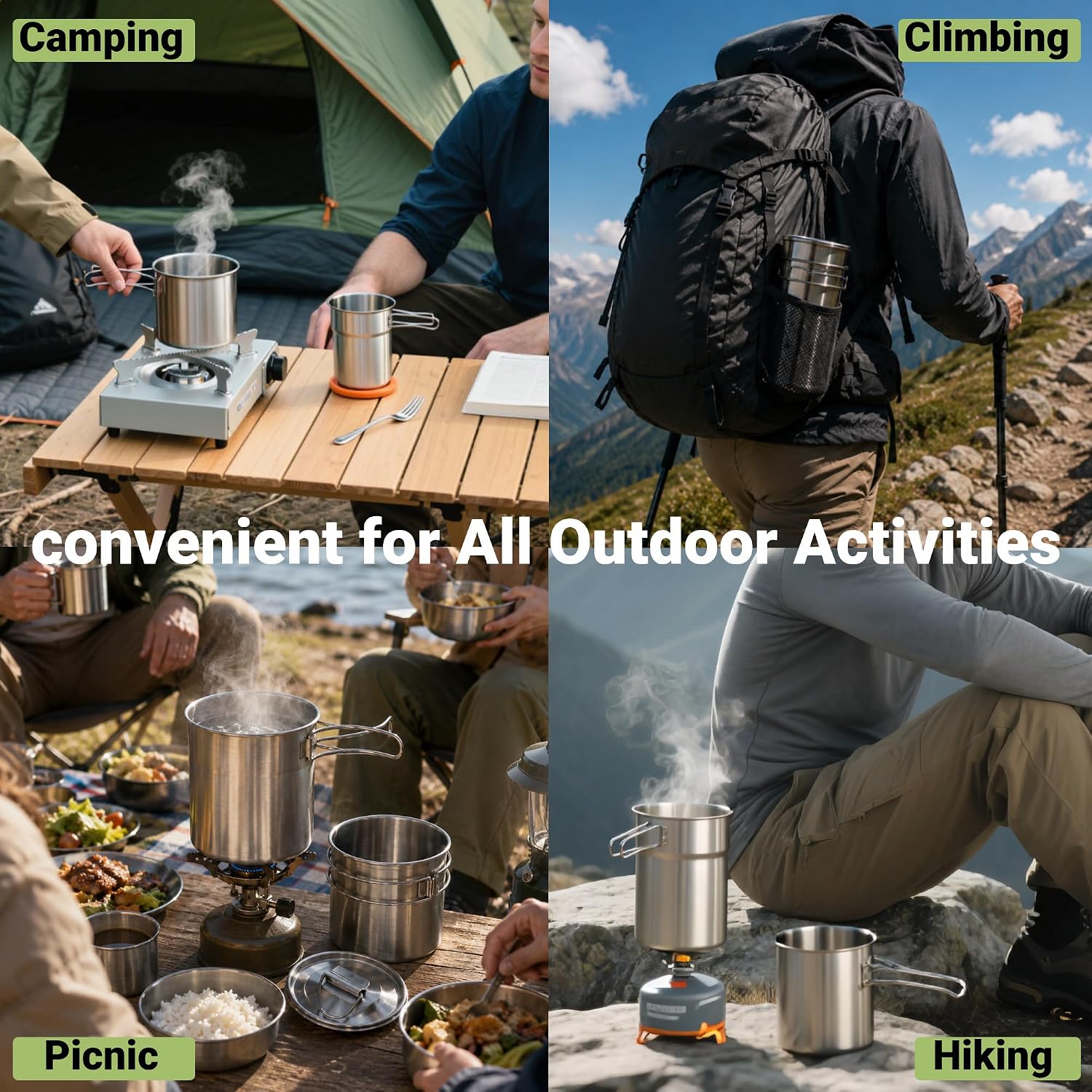 Foldable Camping Cups Mugs Cam - Camping Cooking Survival 评论和价格