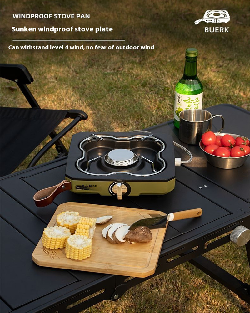 Buerk Desktop Outdoor Gas Stov - Camping Cooking No Gas 评论和价格