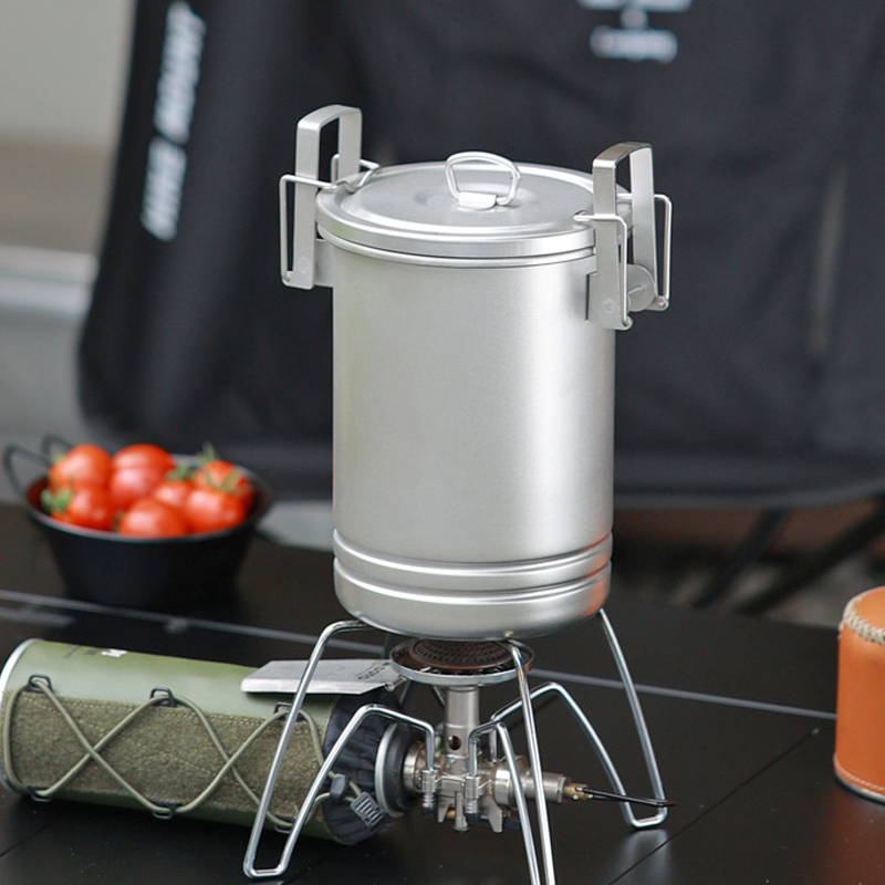 Outdoor Cooking Steamer Pot, C - Camping Cooking One Pot 评论和价格