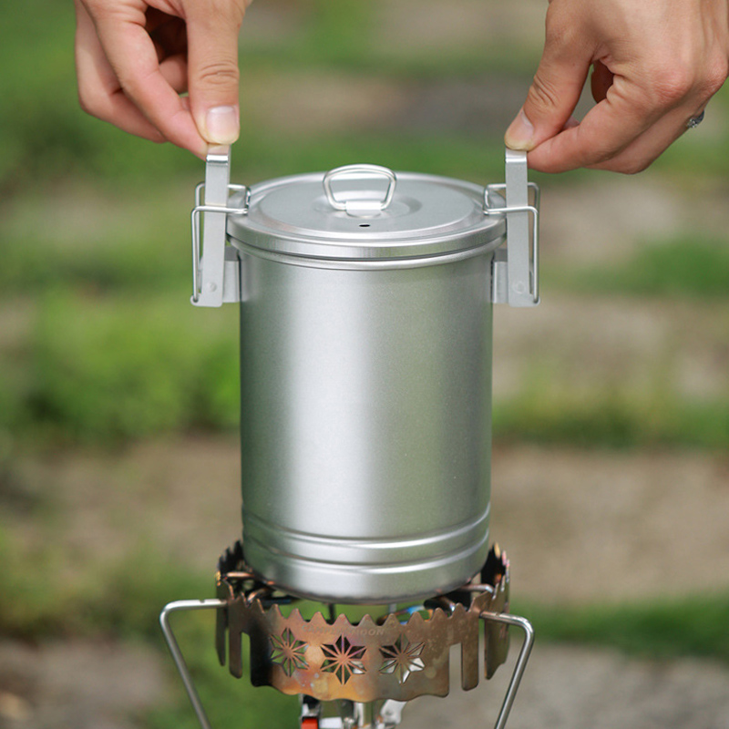 Outdoor Cooking Steamer Pot, C - Camping Cooking One Pot 评论和价格
