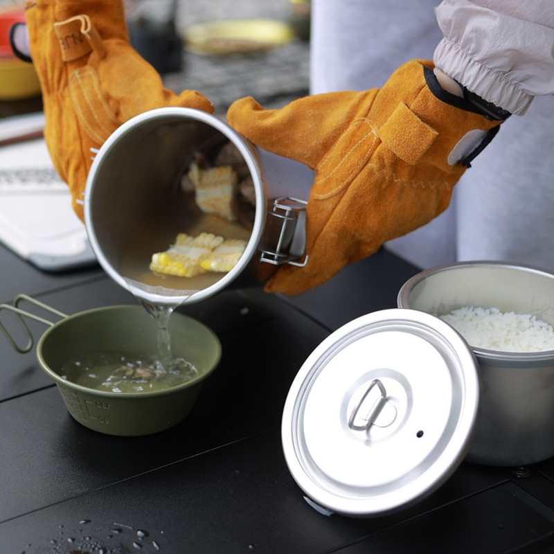 Outdoor Cooking Steamer Pot, C - Camping Cooking One Pot 评论和价格