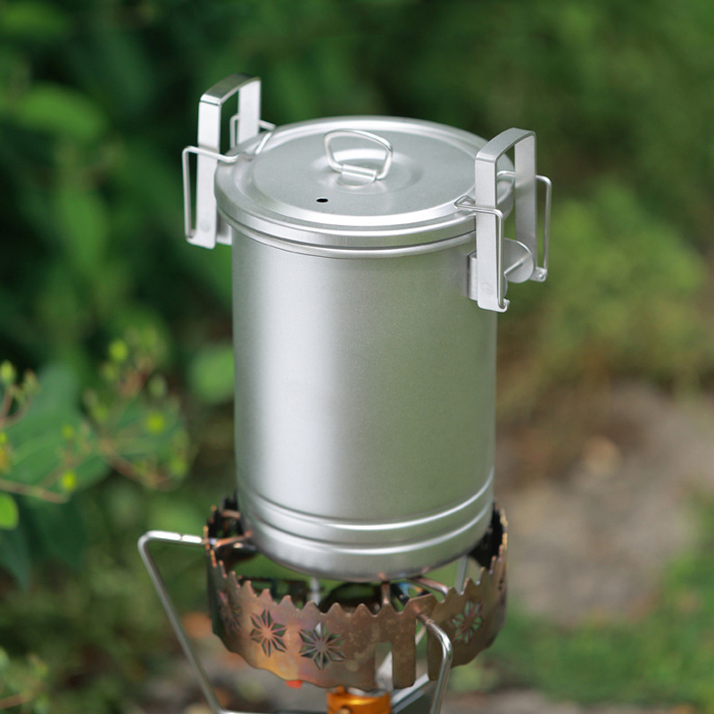 Outdoor Cooking Steamer Pot, C - Camping Cooking One Pot 评论和价格