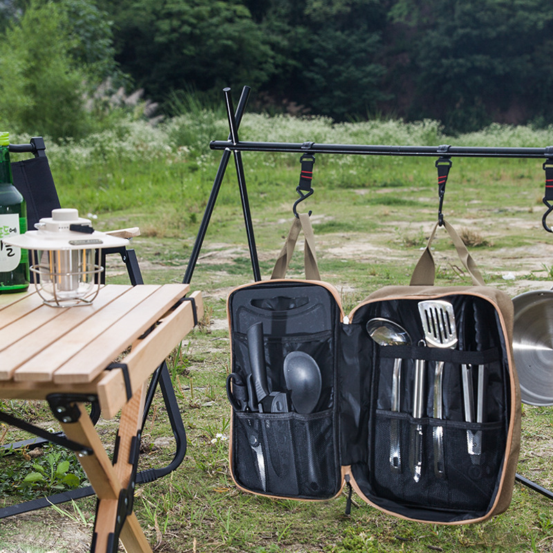 8pcs Camping Kitchen Cookware  - Camping Cooking Survival 评论和价格
