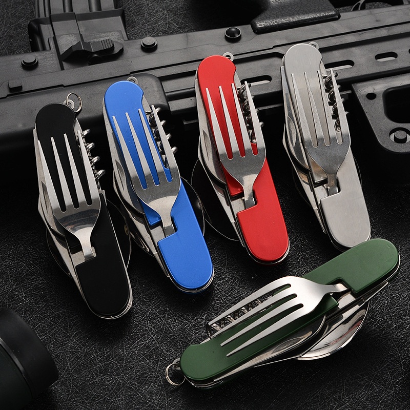 4 in 1 Folding Tableware Detac - Camping Cooking Survival 评论和价格