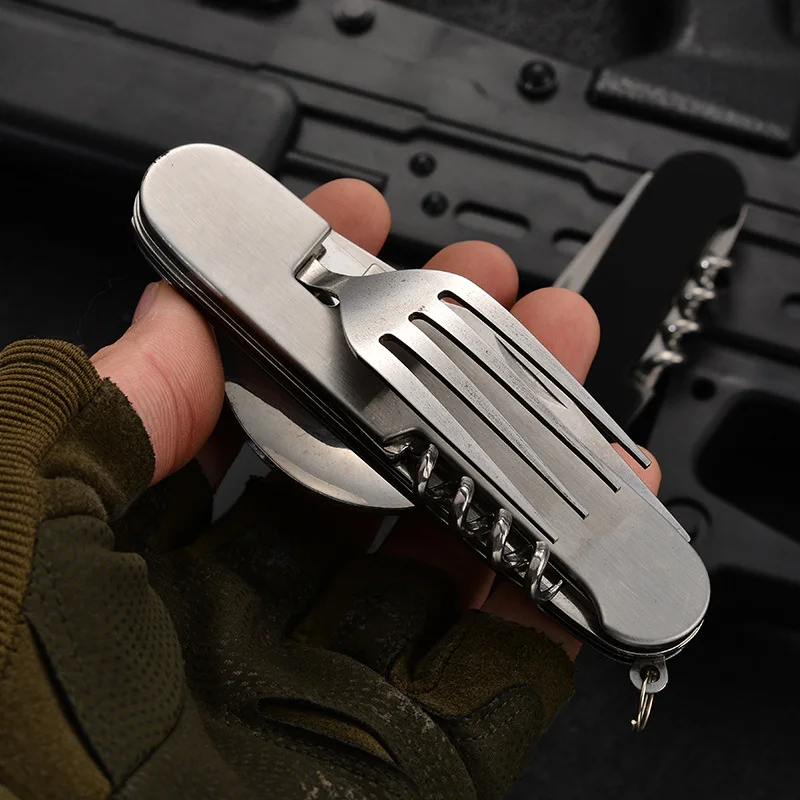 4 in 1 Folding Tableware Detac - Camping Cooking Survival 评论和价格