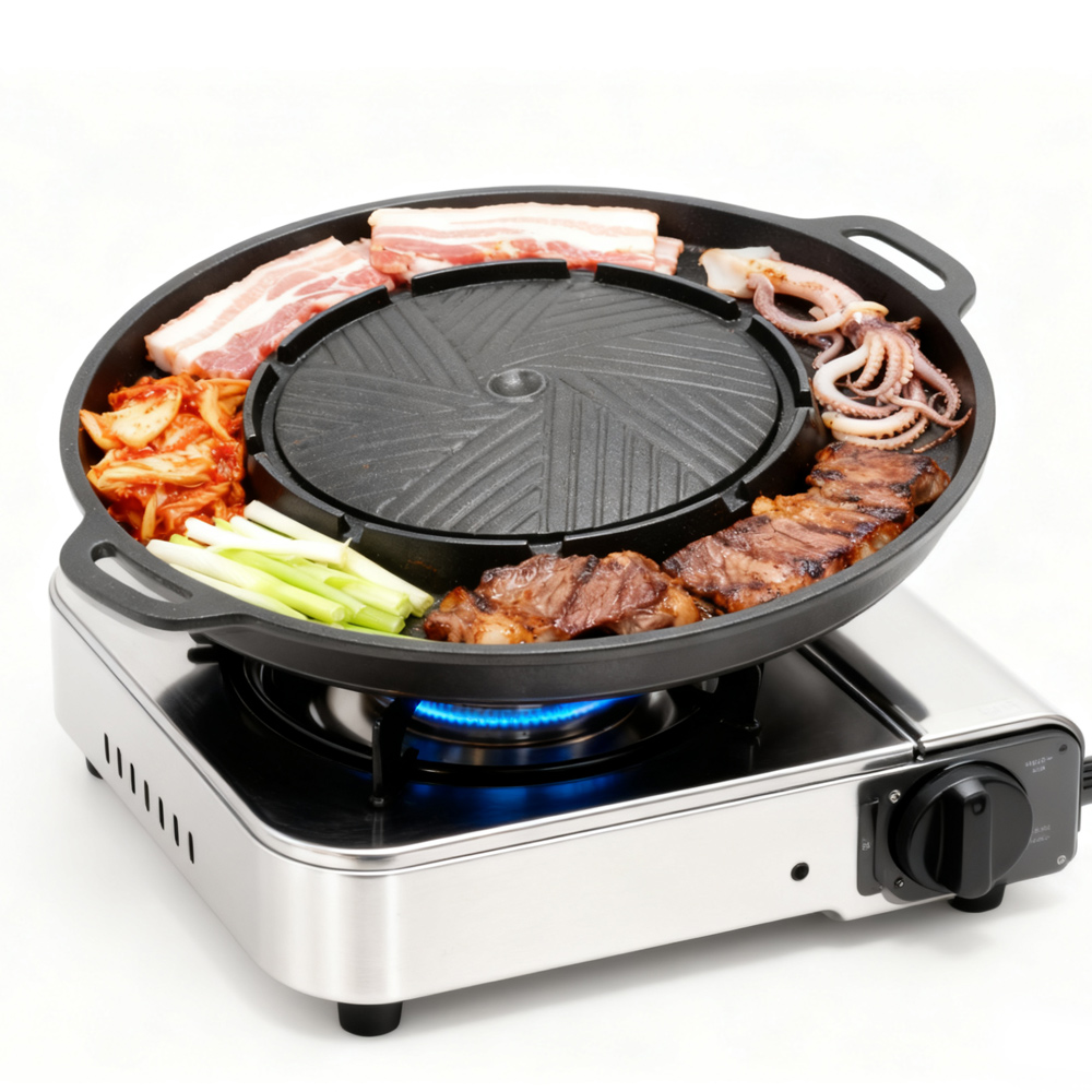 KOSUN Korean BBQ Grill Pan 2 i - Camping Cooking Tray 评论和价格