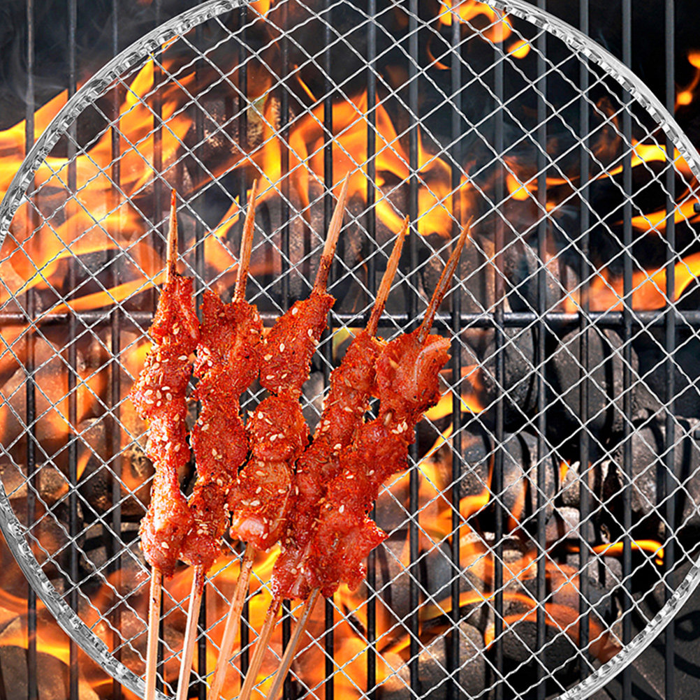 10Pcs Bbq Grill Mesh Fire Pit  - Camping Cooking Mesh 评论和价格