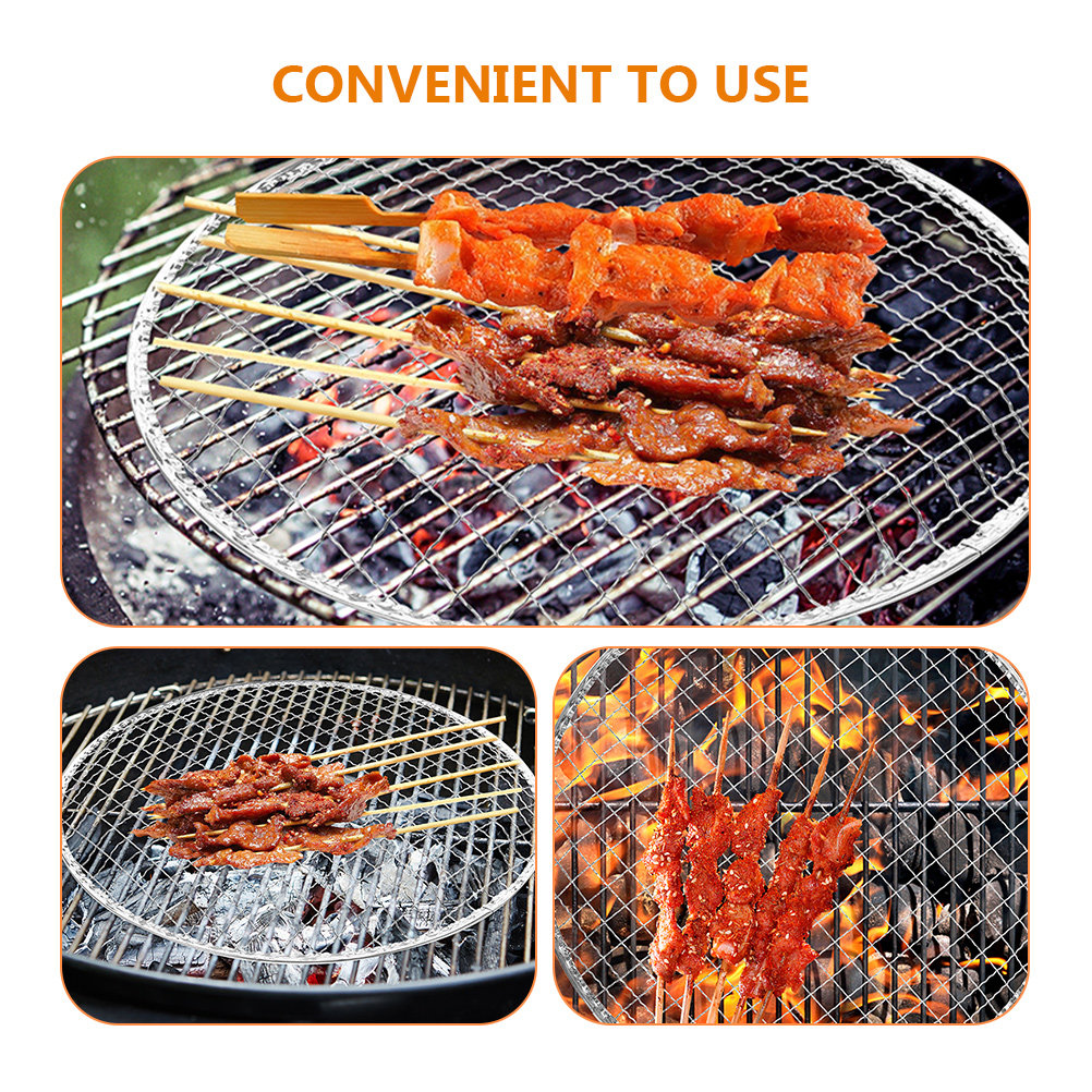 10Pcs Bbq Grill Mesh Fire Pit  - Camping Cooking Mesh 评论和价格