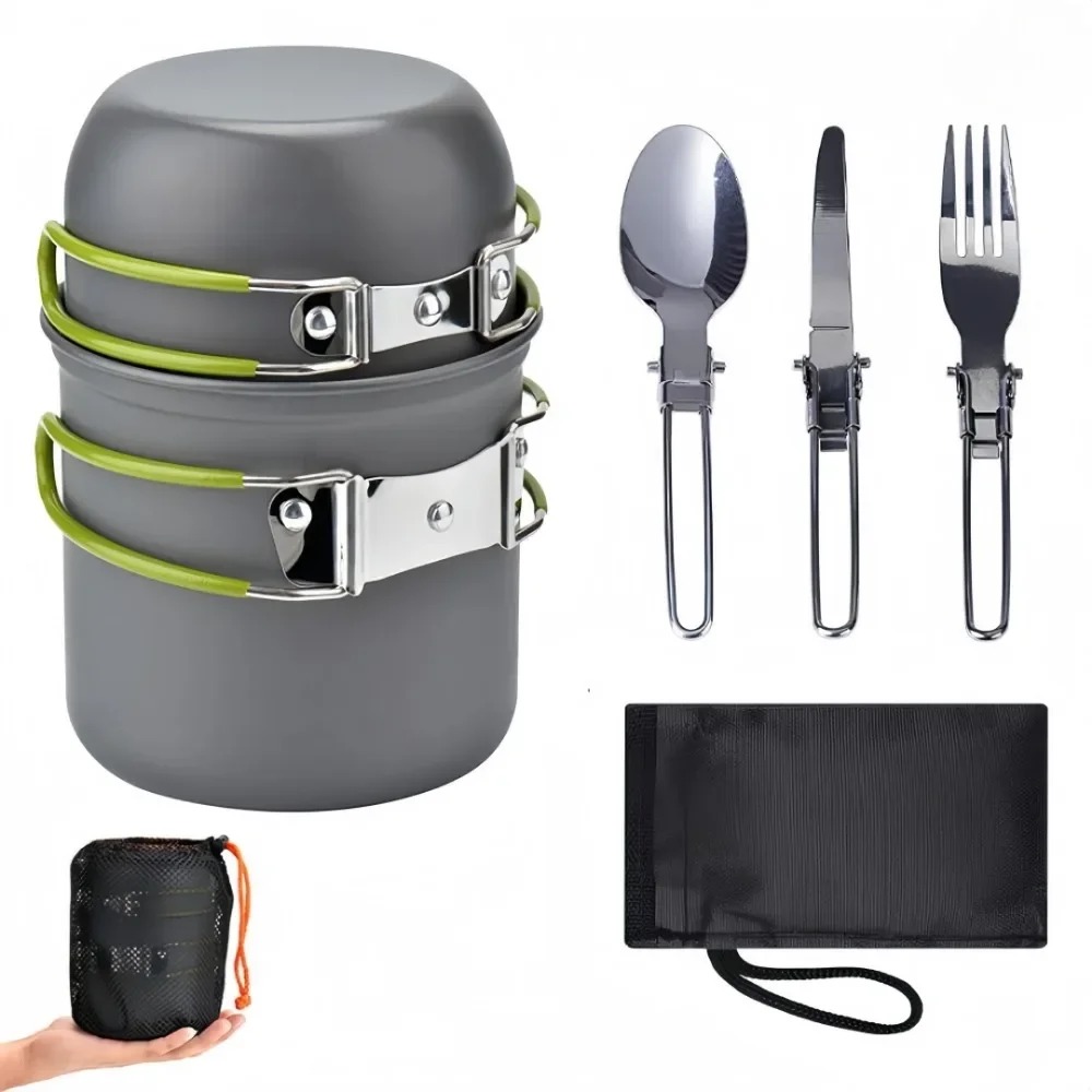 Portable Cookware Camping Cook - Camping Cooking Equipment Bag 评论和价格