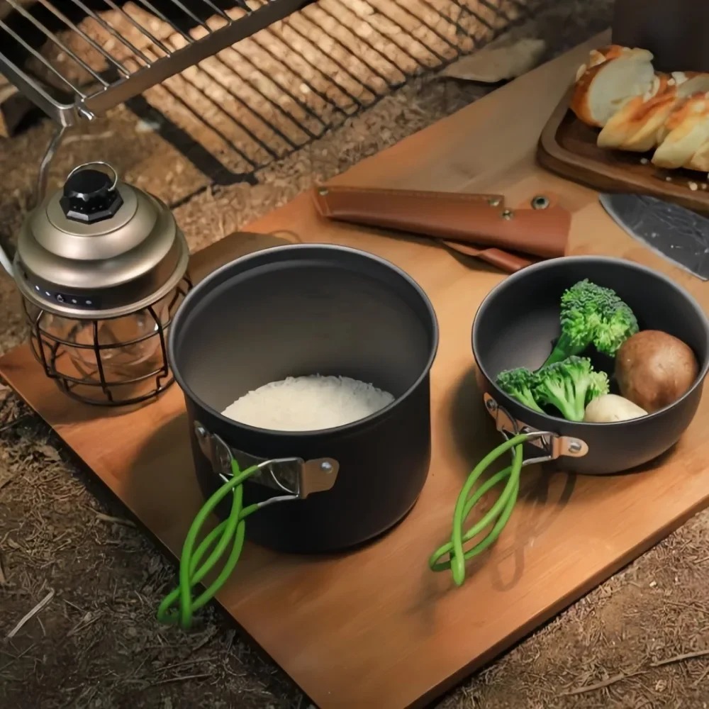 Portable Cookware Camping Cook - Camping Cooking Equipment Bag 评论和价格