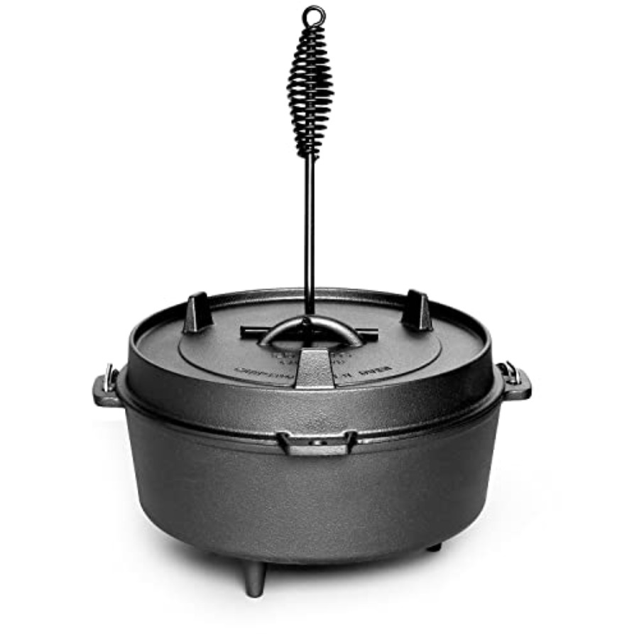 Pre-Seasoned Cast Iron Dutch O - Camping Cooking Dutch Oven 评论和价格