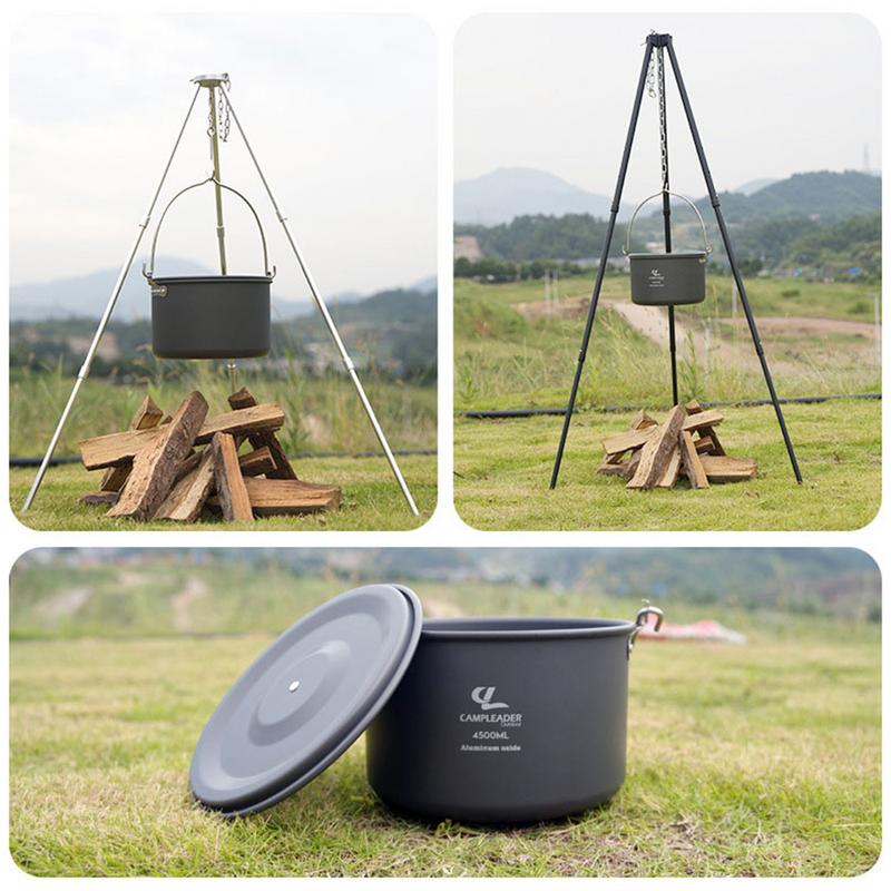 4.5L Camping Hanging Pot Cookw - Camping Cooking One Pot 评论和价格