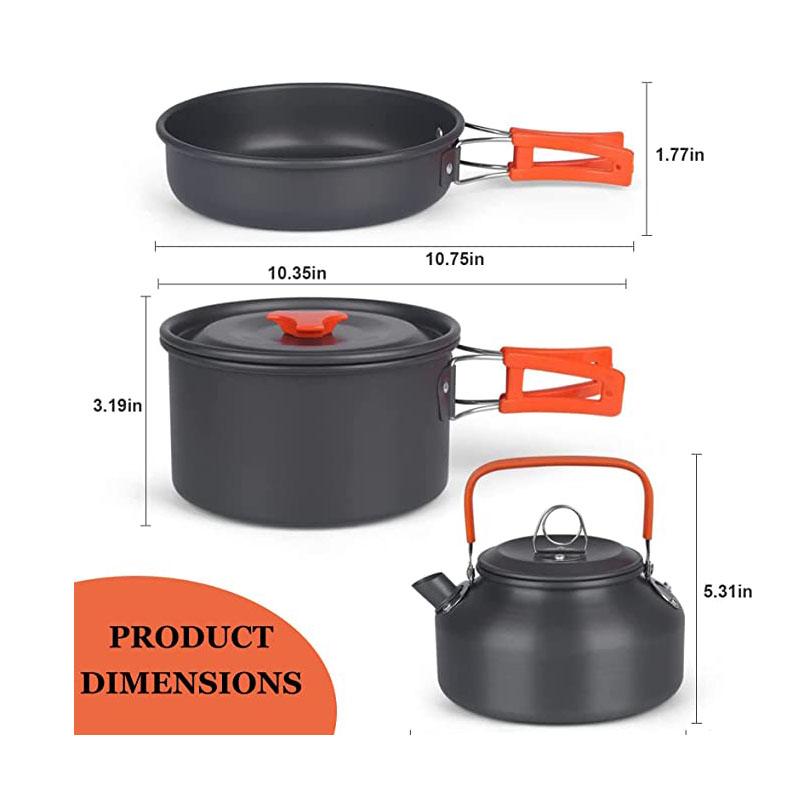 Aluminum Outdoor Camping Cookw - Camping Cooking Equipment Bag 评论和价格