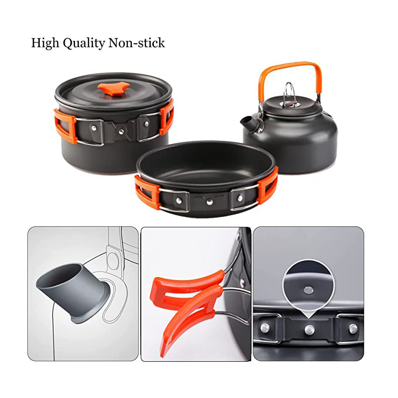 Aluminum Outdoor Camping Cookw - Camping Cooking Equipment Bag 评论和价格
