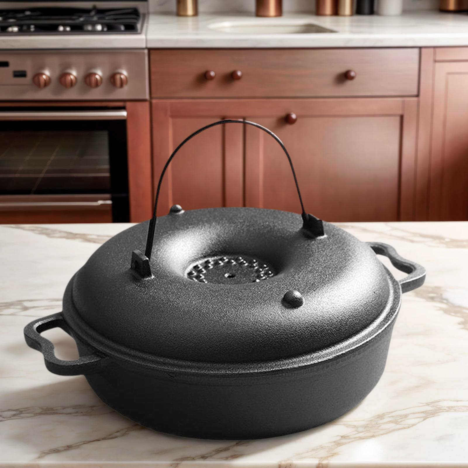Cast Iron Cauldron For Cooking - Camping Cooking Dutch Oven 评论和价格