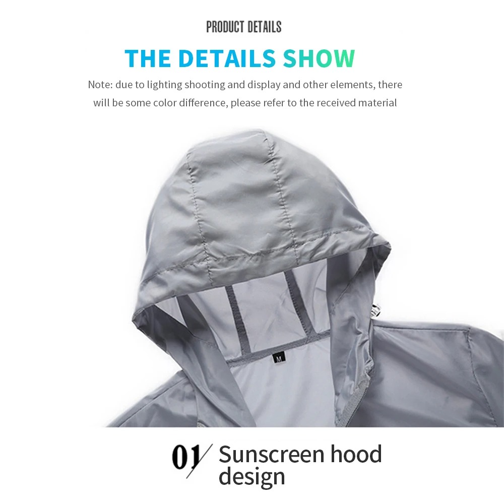 Men's Hooded Sun Protection Ja - Camping Cooking Windbreak 评论和价格