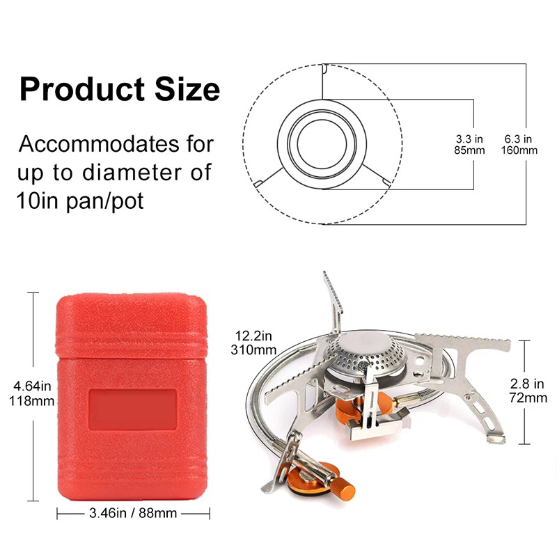 Camping Gas Stove Portable Fol - Camping Cooking Equipment Bag 评论和价格