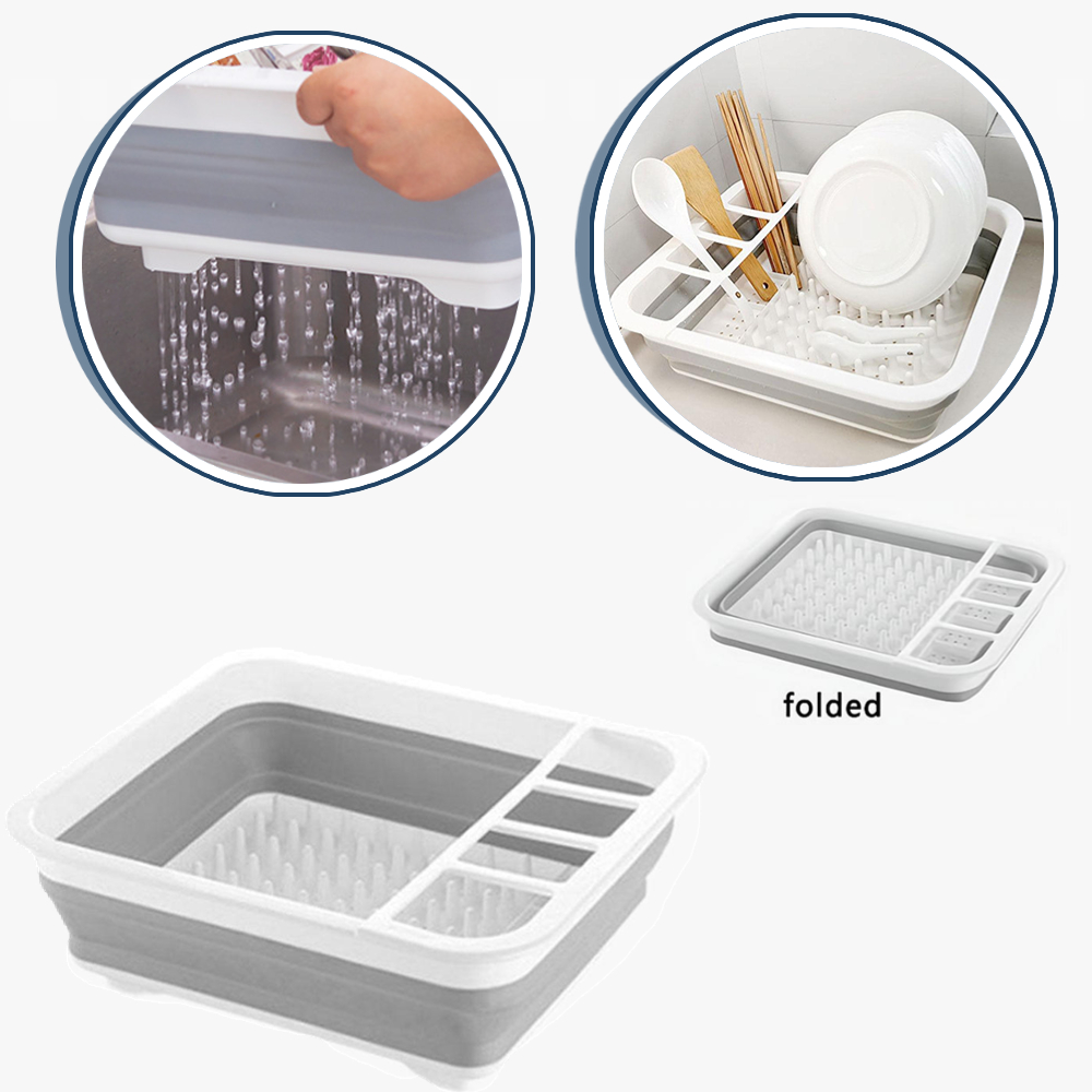 Foldable Dish Drainer Bowl Rac - Camping Cooking Tray 评论和价格