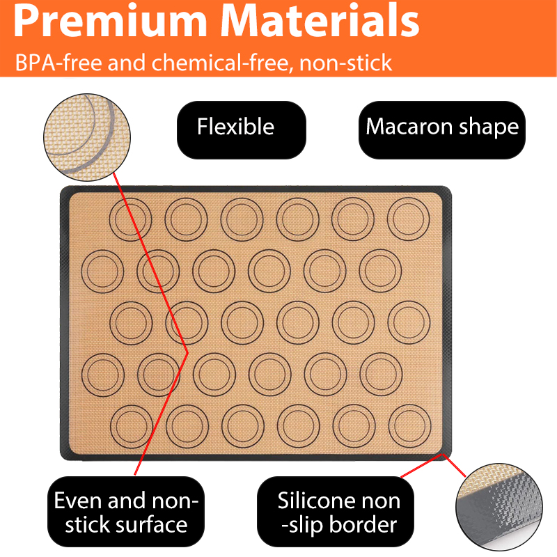 1PC Silicone Baking Mat for Ov - Camping Cooking Mat 评论和价格