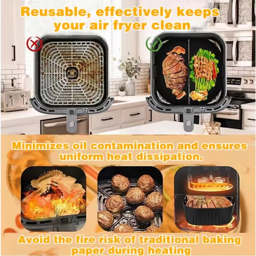 Silicone Air Fryer Mold Oil Fi - Camping Cooking Mat 评论和价格