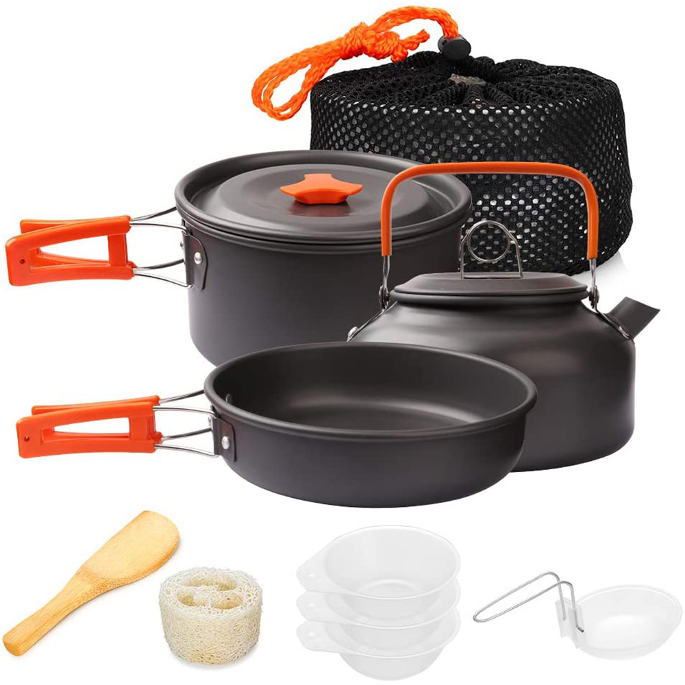 1pcs/1set Camping Cookware Kit - Camping Cooking Equipment Bag 评论和价格