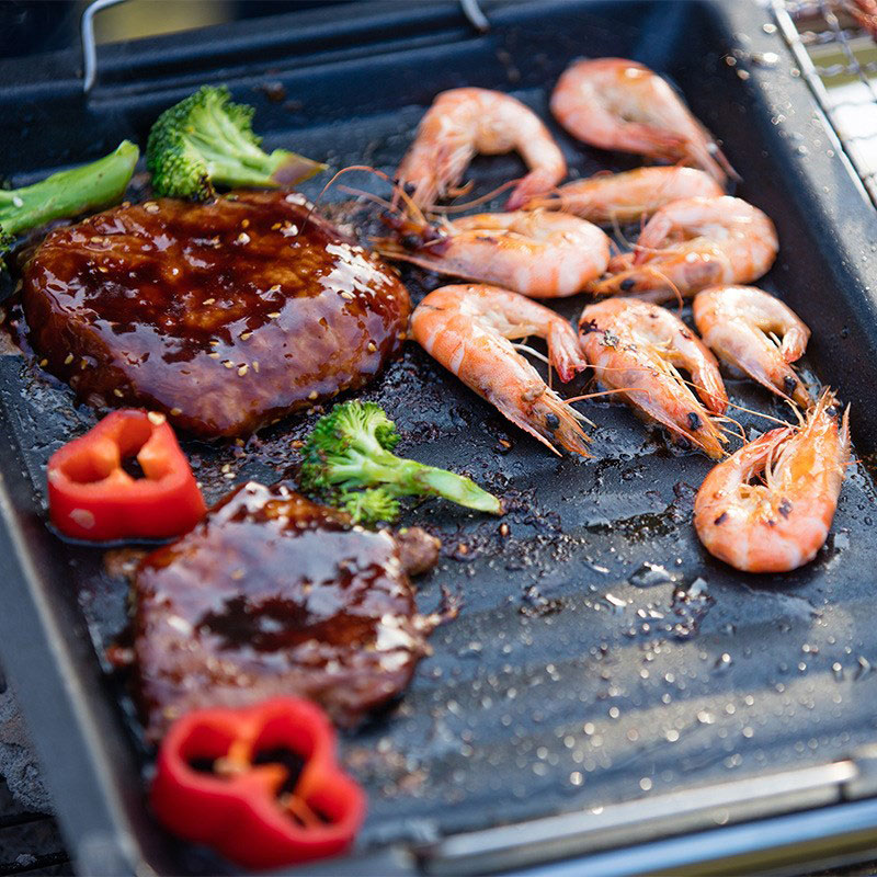 Outdoors Thick Square Grill Pa - Camping Cooking Tray 评论和价格