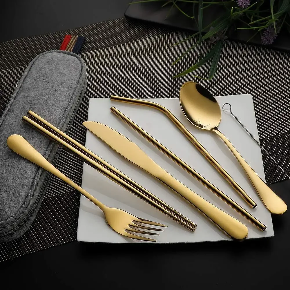 8Pcs/set Tableware Reusable Tr - Camping Cooking Survival 评论和价格
