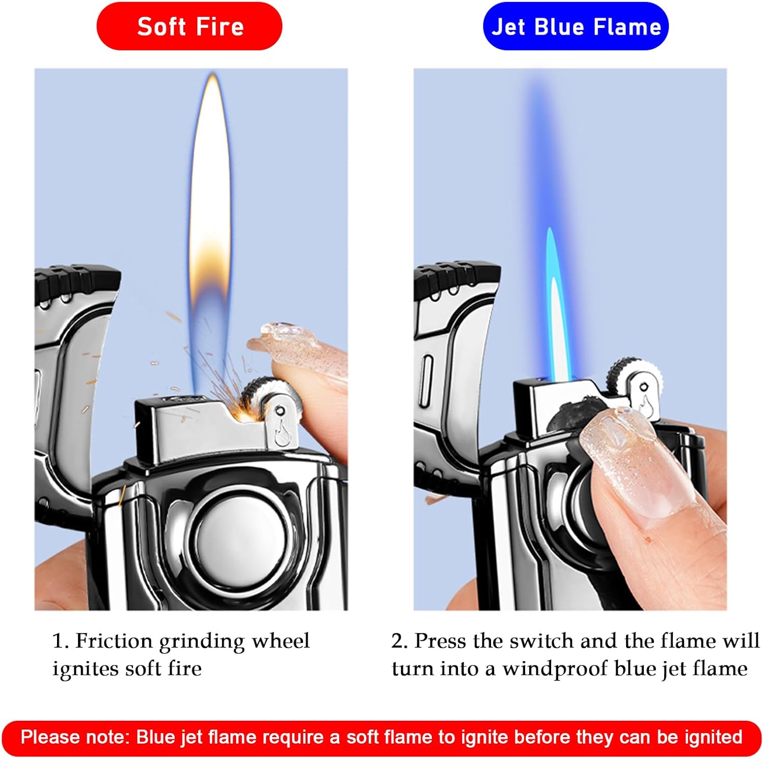 Butane-free, Windproof Lighter - Camping Cooking Flame 评论和价格