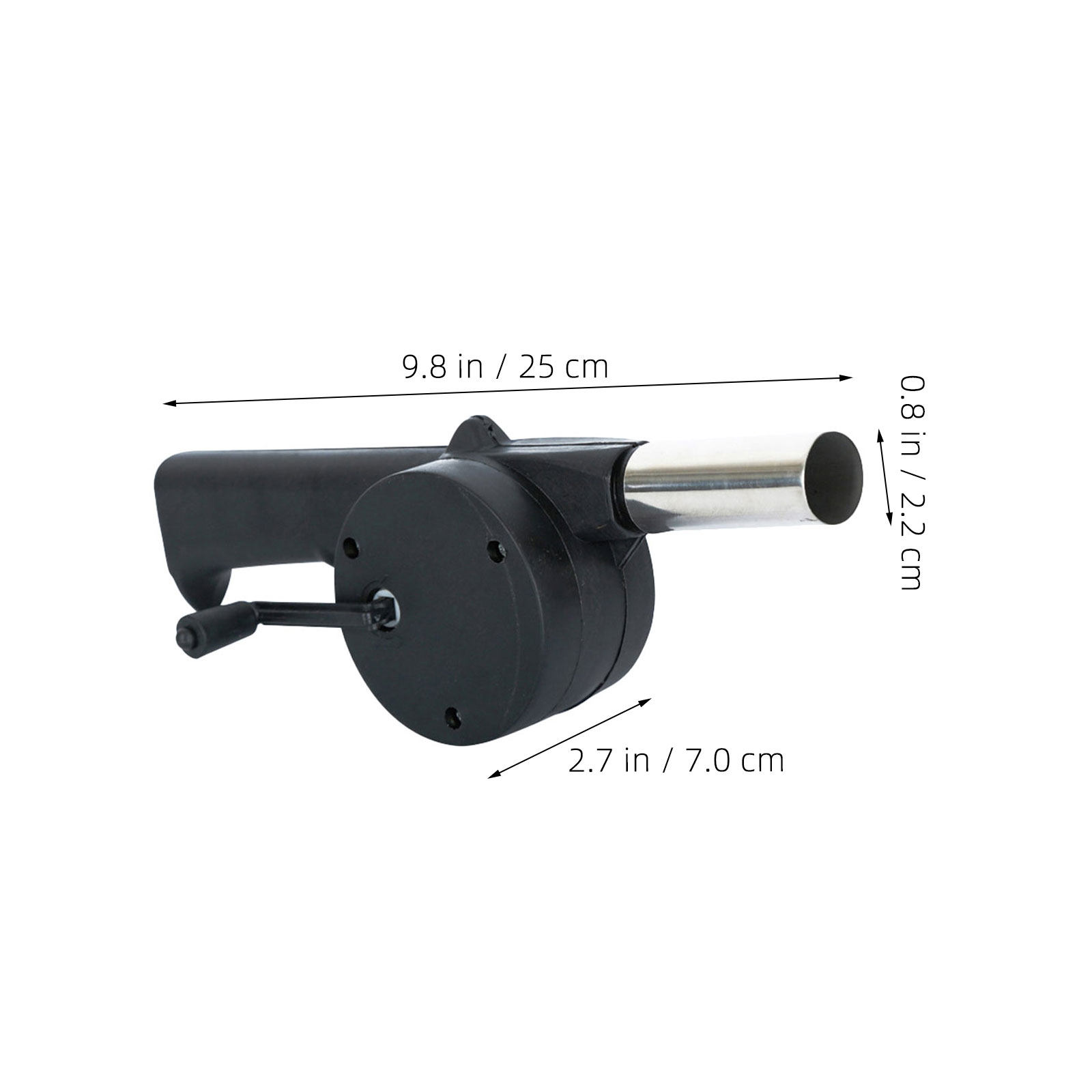 Black Hand Crank Manual Blower - Camping Cooking Fire 评论和价格