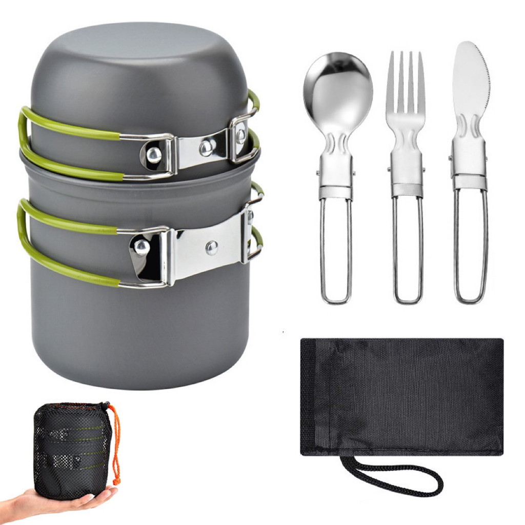 Outdoor Travel Camping Cookwar - Camping Cooking Equipment Bag 评论和价格