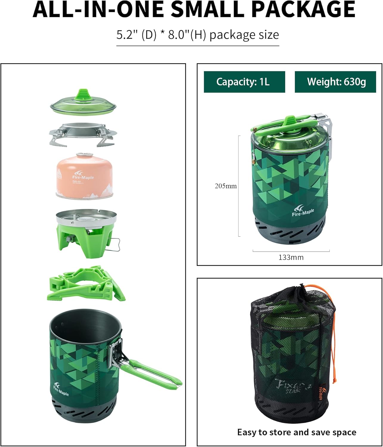 Fire-Maple FMS-X2 Cooking Syst - Camping Cooking One Pot 评论和价格