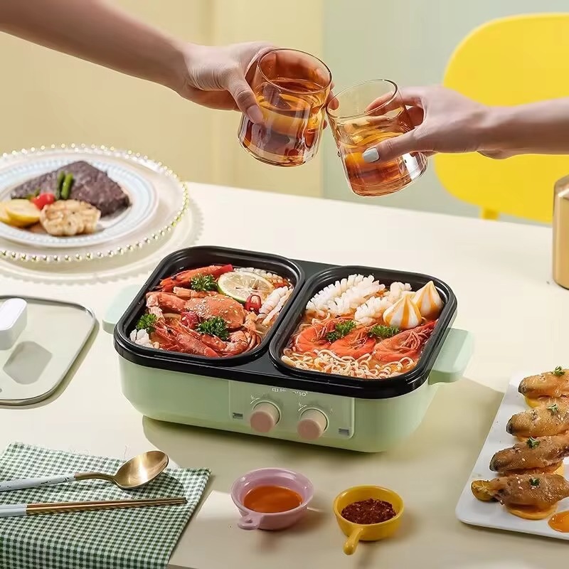 Non-stick barbecue hot pot mul - Camping Cooking One Pot 评论和价格