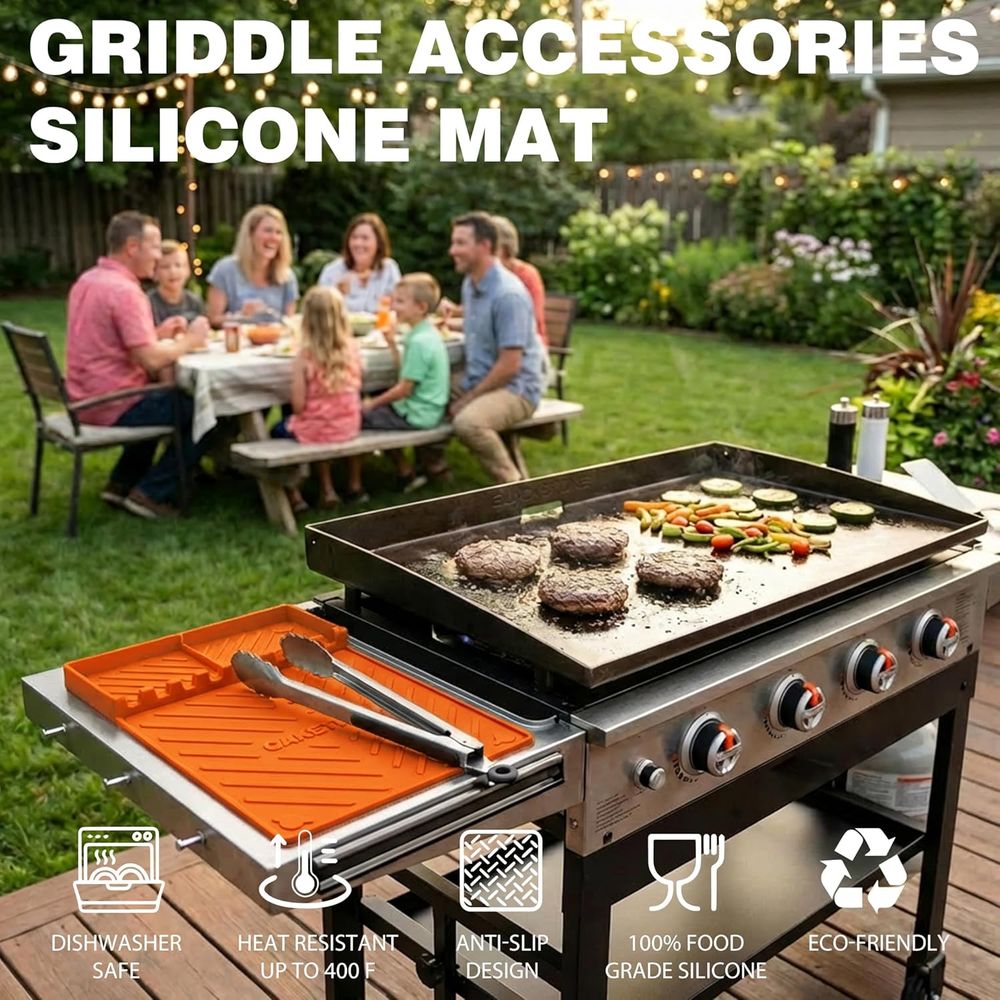 Silicone Grill Mats or Griddle - Camping Cooking Mat 评论和价格